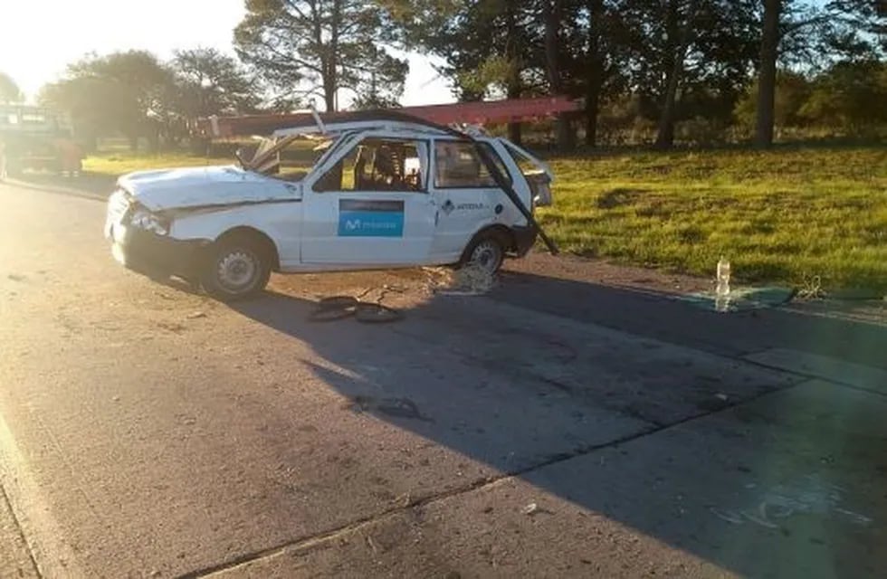 Impactante accidente en la Autopista de las Serranías Puntanas.