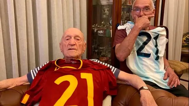 Oscar, el amigo de 102 años de Dybala