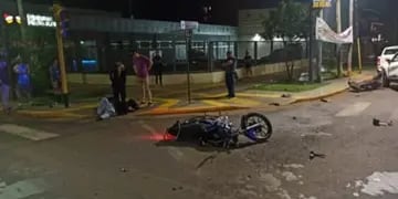 Accidente vial en Posadas: un motociclista herido
