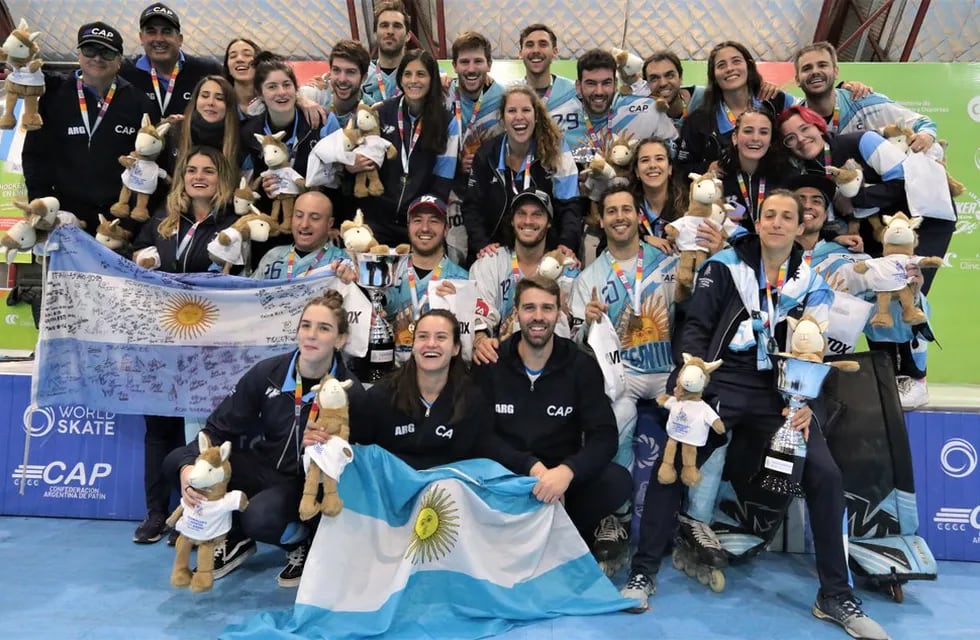 Sudamericano de Deportes sobre ruedas: las selecciones argentinas se lucieron con podios.