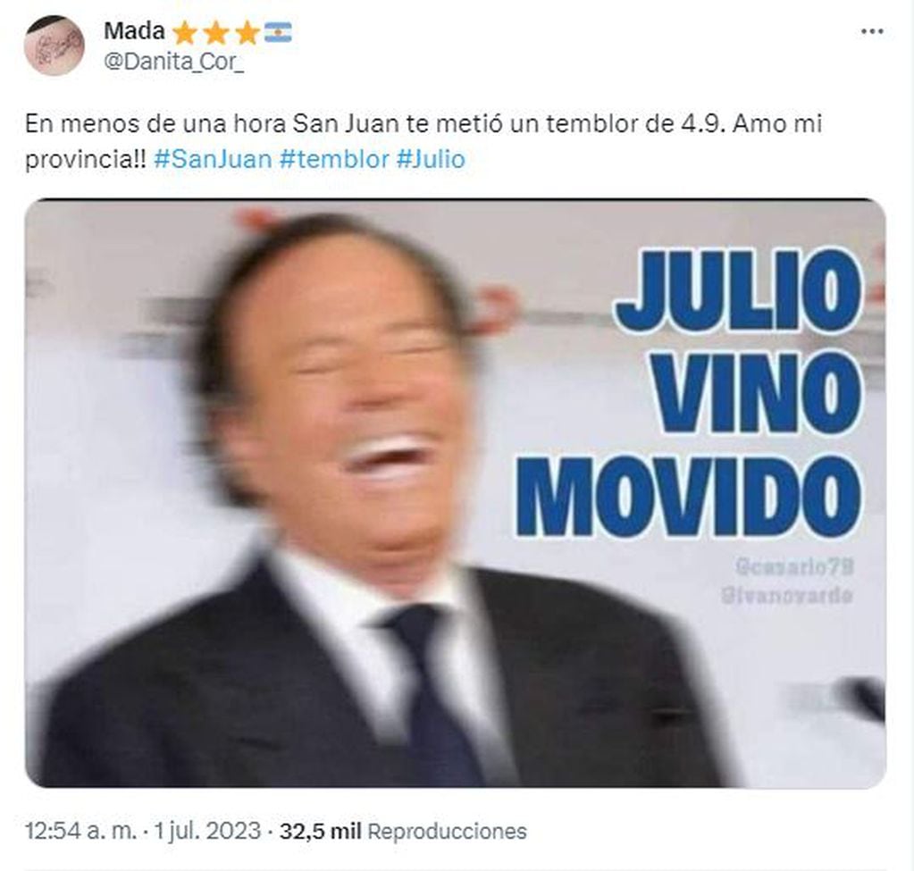 Memes tras el sismo en San Juan