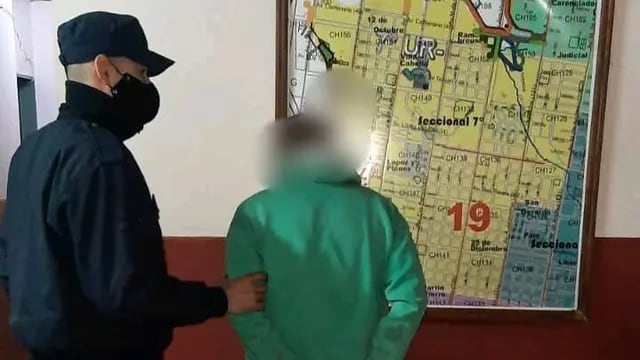 Hombre fue detenido por estar involucrado en un siniestro a una peluquería. Policía de Misiones