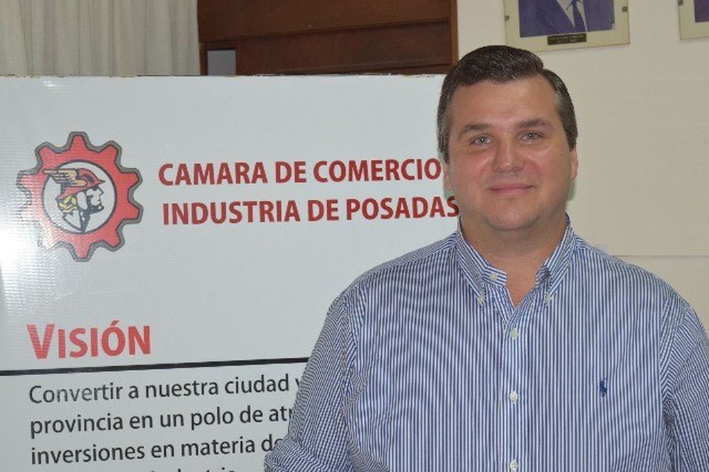 Carlos María Beigbeder, presidente de la Cámara de Comercio de Posadas (Misiones Online)