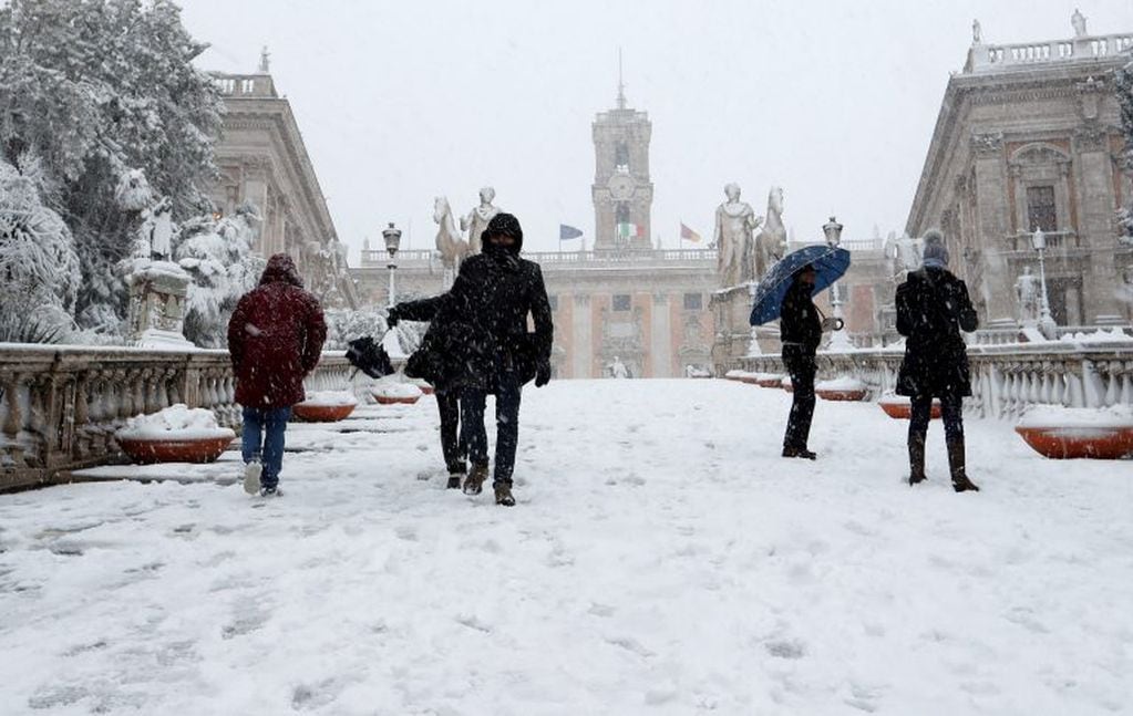 Nieve en Roma