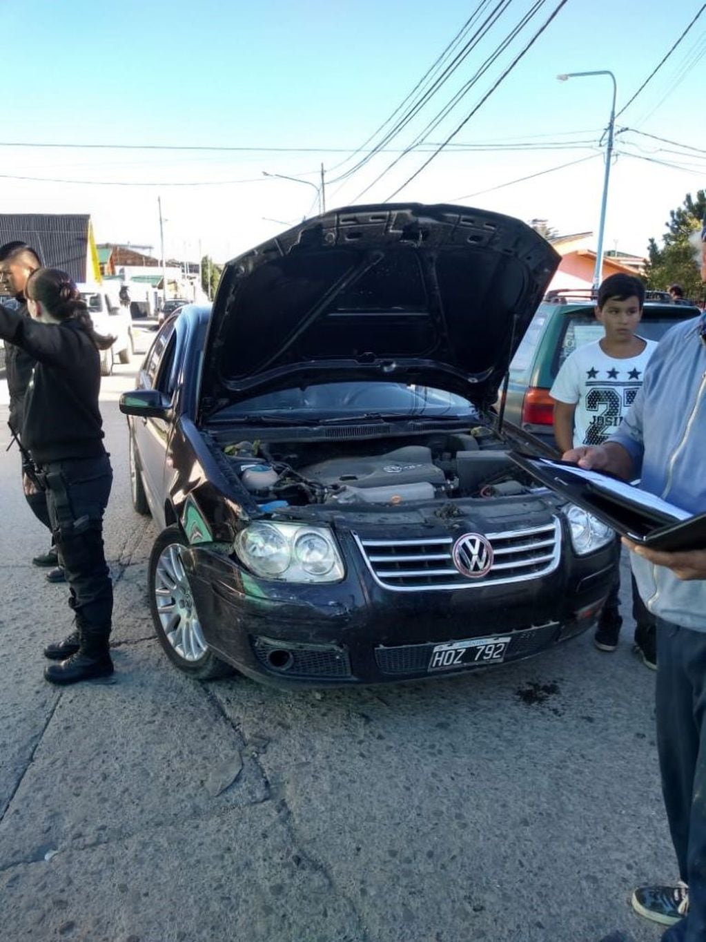Accidente vial en Ushuaia.