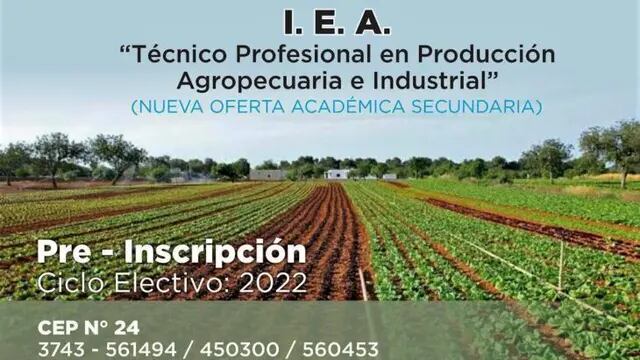 La localidad de Puerto Rico contará con una nueva oferta educativa: una Escuela Agrotécnica