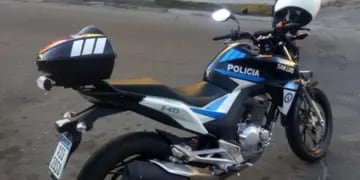 Moto de la Policía de San Luis fue robada
