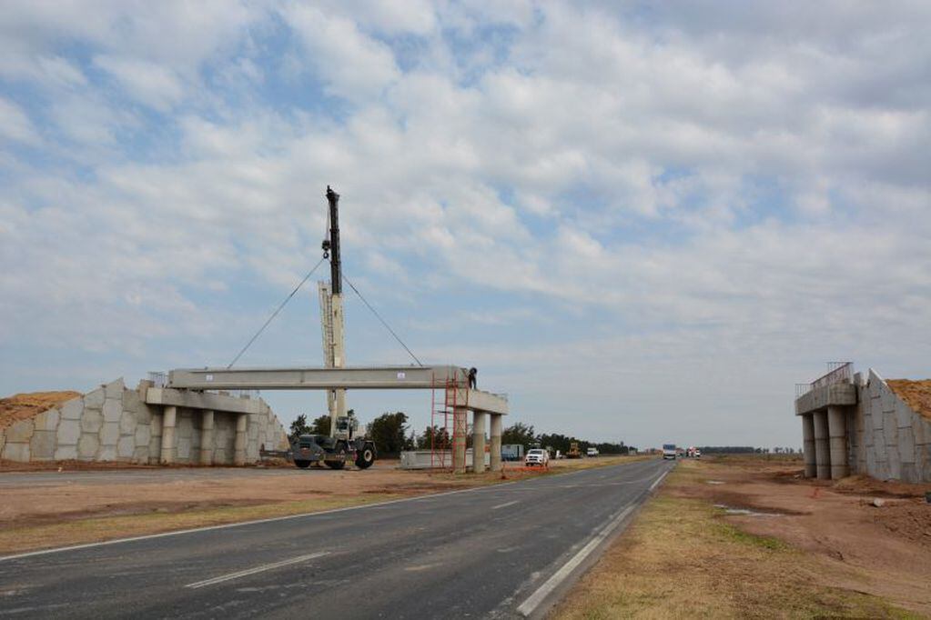 Obras en intercambiadores de la autopista de la Ruta Nacional 34