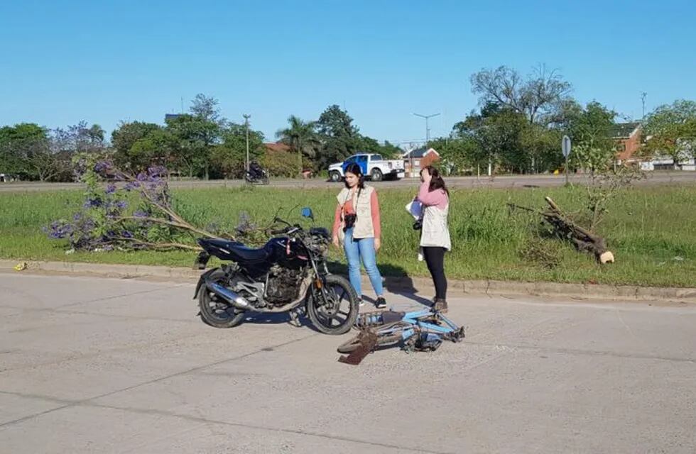 Murió atropellado un ciclista por una moto que circulaba por la colectora de la ruta 11 en Resistencia. (Web).