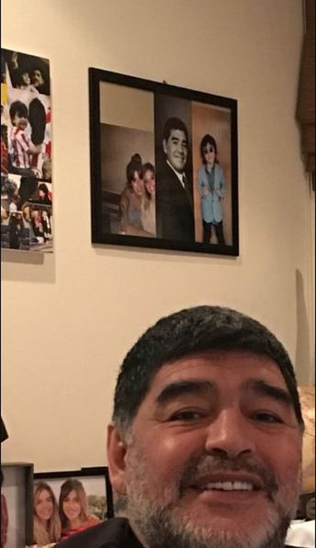 Maradona tapó una foto de Agüero