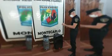Un hombre detenido y varios elementos recuperados en Montecarlo