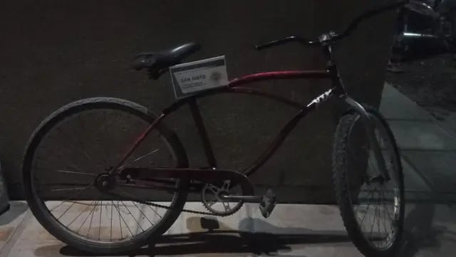 Bicicleta playera secuestrada en Arroyito