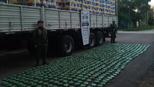 Detectaron 200 kilos de hojas de coca en un camión con limones