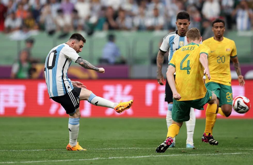 La definición de Messi para su gol ante Australia (ESPN)