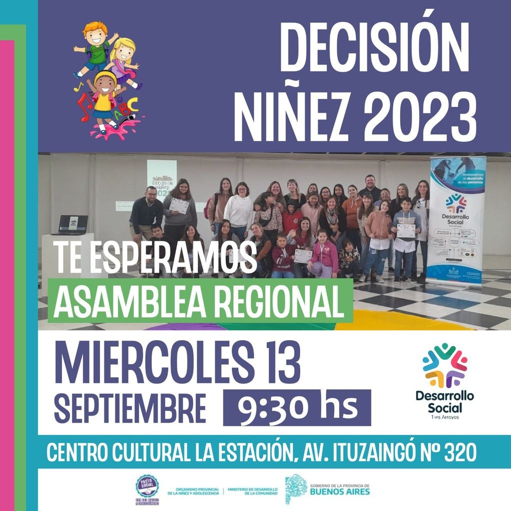 Asamblea Regional de la tercera edición del Programa Decisión Niñez