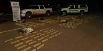 Divisaron un control y abandonaron cargamento de marihuana en San Ignacio