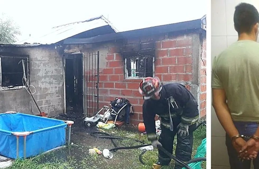 El acusado de golpear a una embarazada e incendiar la casa ya había sido denunciado por violencia  (foto: Pilar a diario)