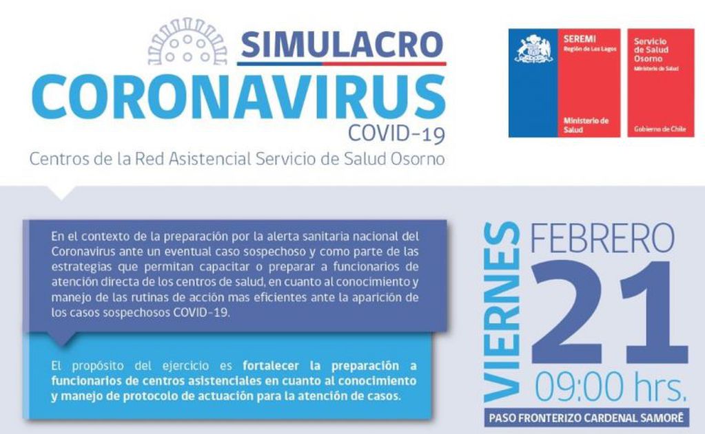Simulacro de coronavirus en el paso Samoré (web).