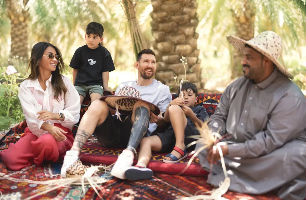 Lionel Messi visitó Arabia Saudita junto con su familia después de la derrota con el PSG.