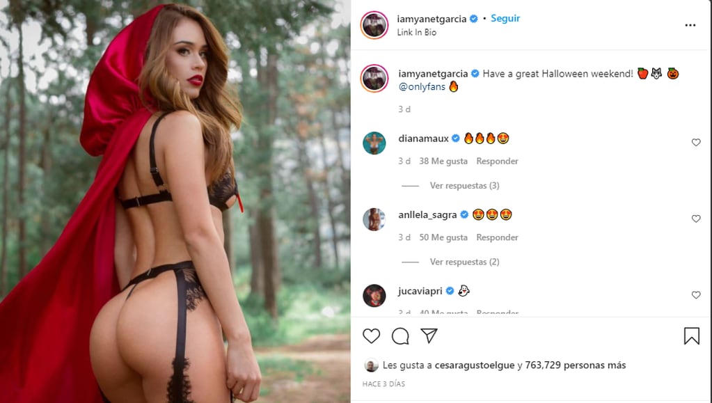 Yanet García, la mexicana que es furor en Instagram, ganó millones con OnlyFans y suele dejar su enlace en cada posteo de la red social. ¿Se sumará a Fansly?