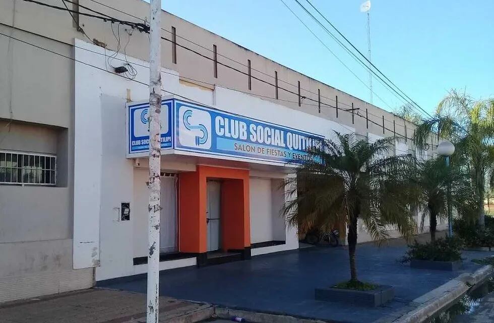 El Club Social de la ciudad de Quitilipi es donde funciona actualmente el Vacunatorio.