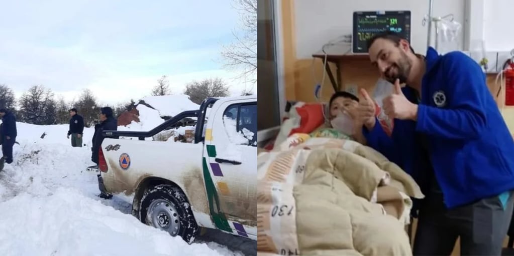 Rescataron a un nene de 8 años en la ruta y lo salvaron de una hipotermia en Chubut.