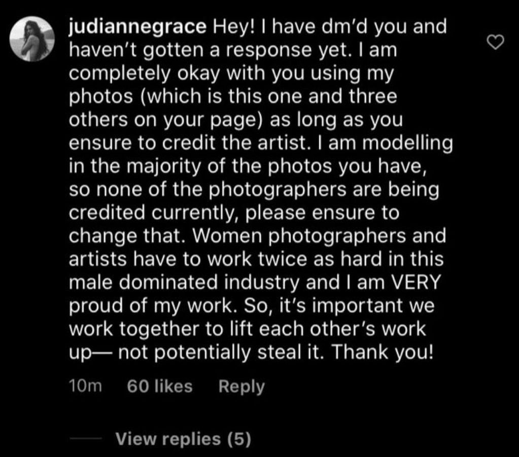El mensaje desesperado de la artista Judianne Grace a Thelma Fardin. (Instagram)