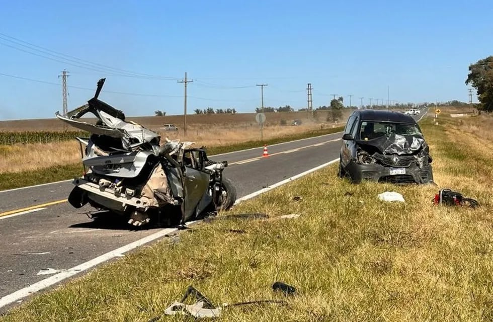 Accidente de transito fatal con dos fallecidos en las en la Ruta 3 cerca de Cascallares