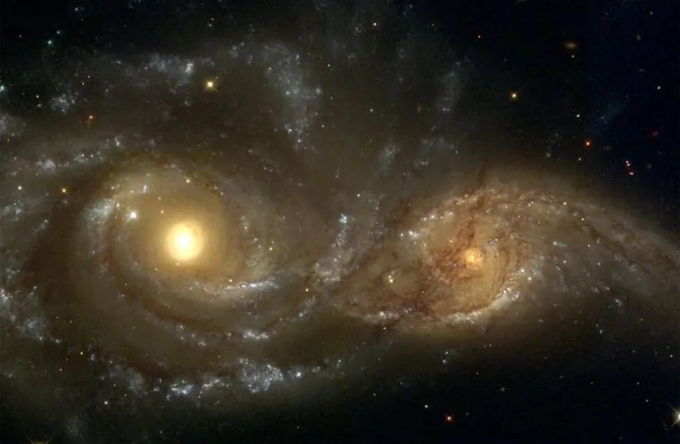 La mayoría está relacionado al espacio exterior, un foco de curiosidad para millones de personas. (Imagen captada por telescopio Hubble. Las de esta toma son dos galaxias espirales de la constelación del Can Mayor)