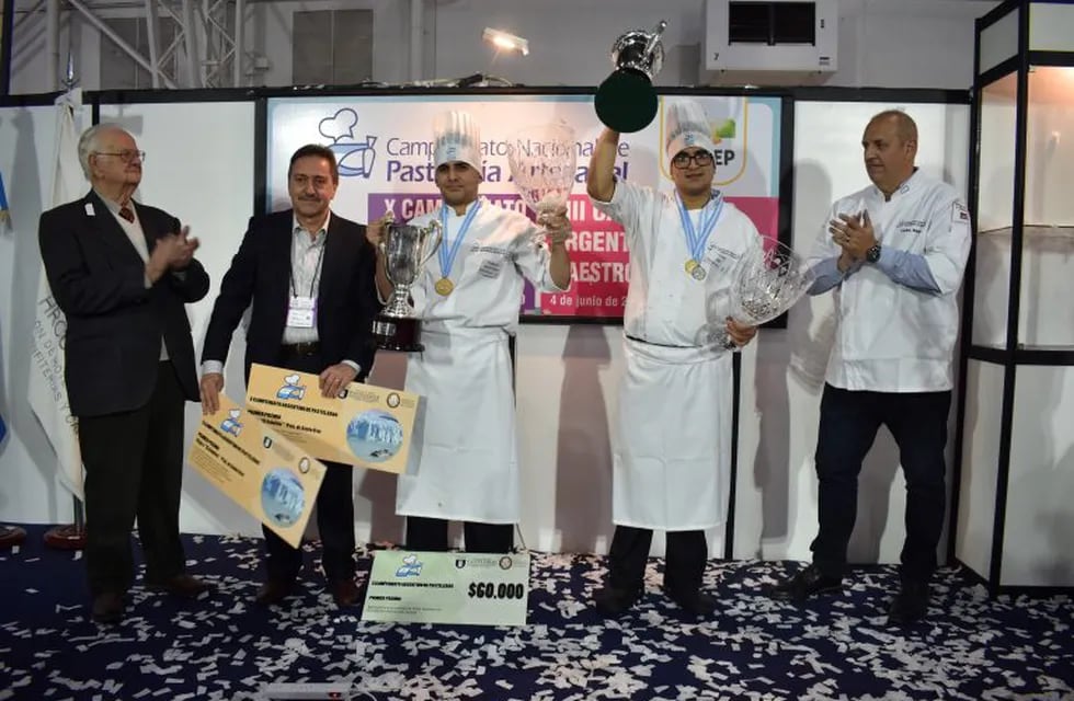 Los ganadores del Campeonato Argentino de Pastelería.