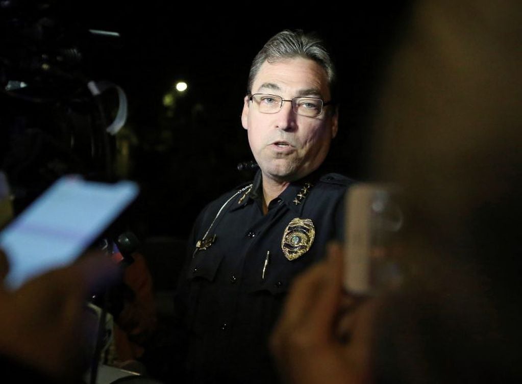 El jefe de la policía, Michael DeLeo (Foto: Steve Cannon/AP)