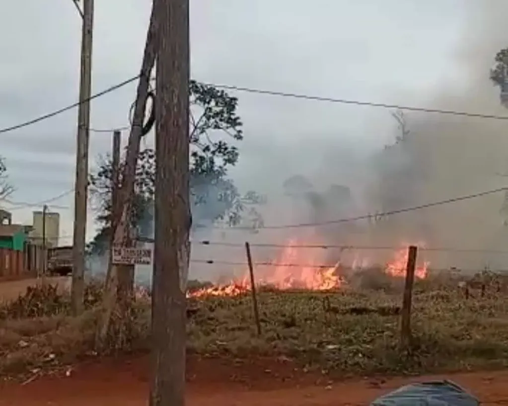 Terminó detenido luego de causar incendios en Puerto Iguazú.