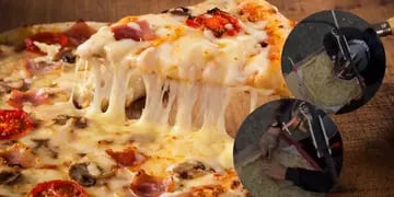 Un repartidor se comió la pizza que debía llevar y se volvió viral en las redes