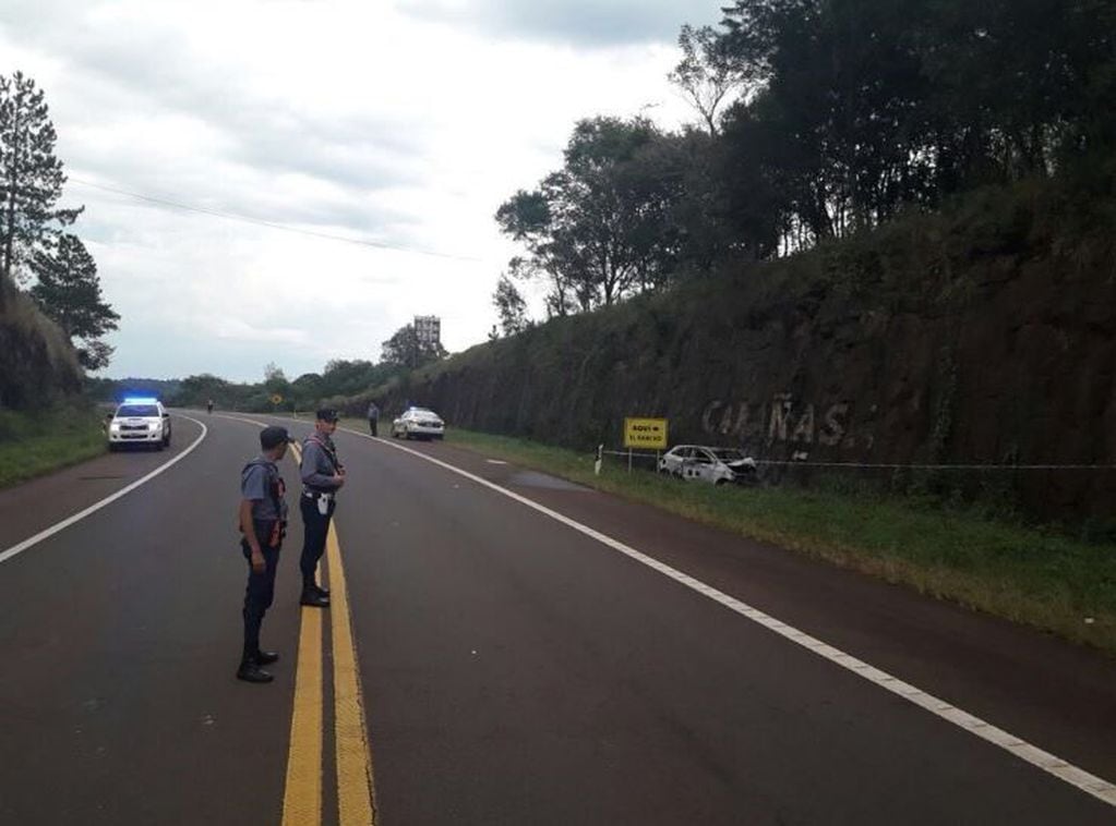 Pintos asesinó a Aguerre y luego se quitó la vida estrellando su auto contra un muro a la vera de la Ruta 14