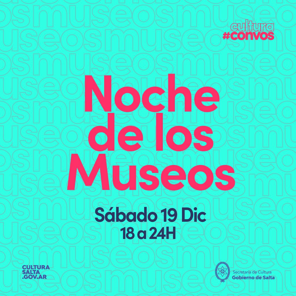 La Noche de los Museos se celebra en el marco del ciclo Cultura Con Vos.
