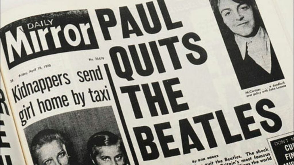 El alejamiento de Paul McCartney en los diarios de la época