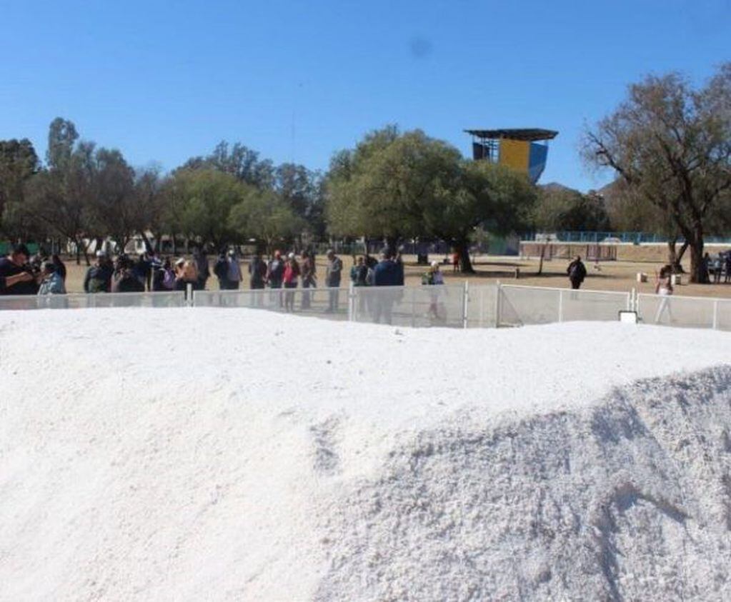 Réplica de sal en el Parque de las Naciones.