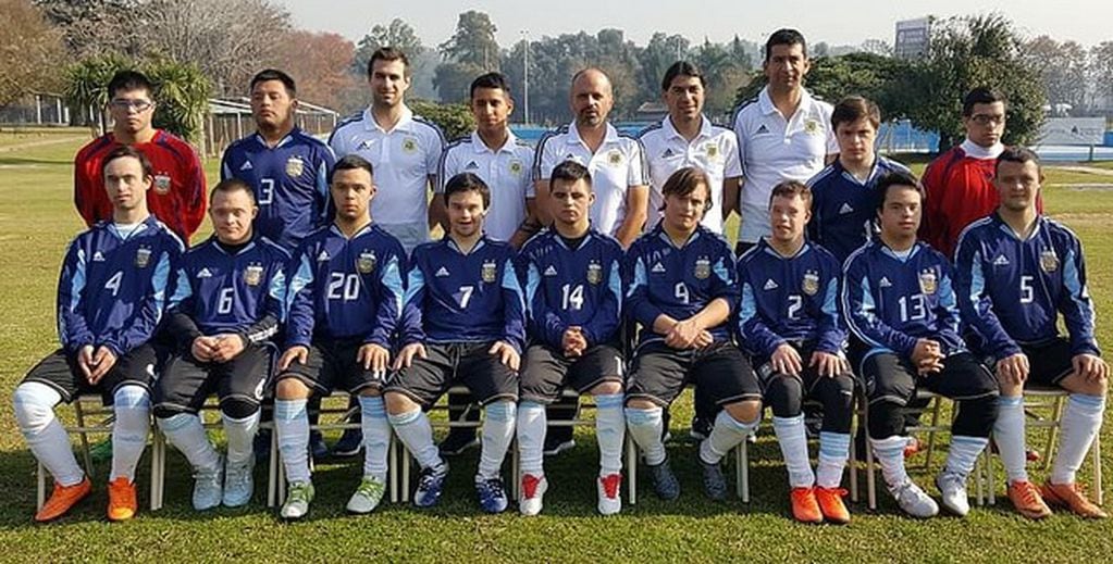 Selección argentina de Futsal con Síndrome de Down.