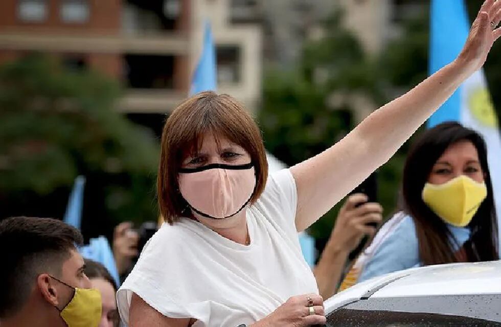 Bullrich durante un banderazo en Córdoba. La titular del PRO se encuentra en Formosa. (Foto: web)