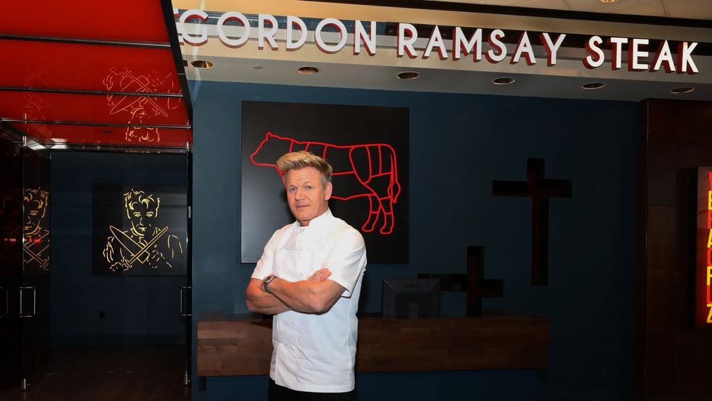 Gordon Ramsay, el reconocido chef británico en uno de sus restaurantes en Atlantic City, Estados Unidos.