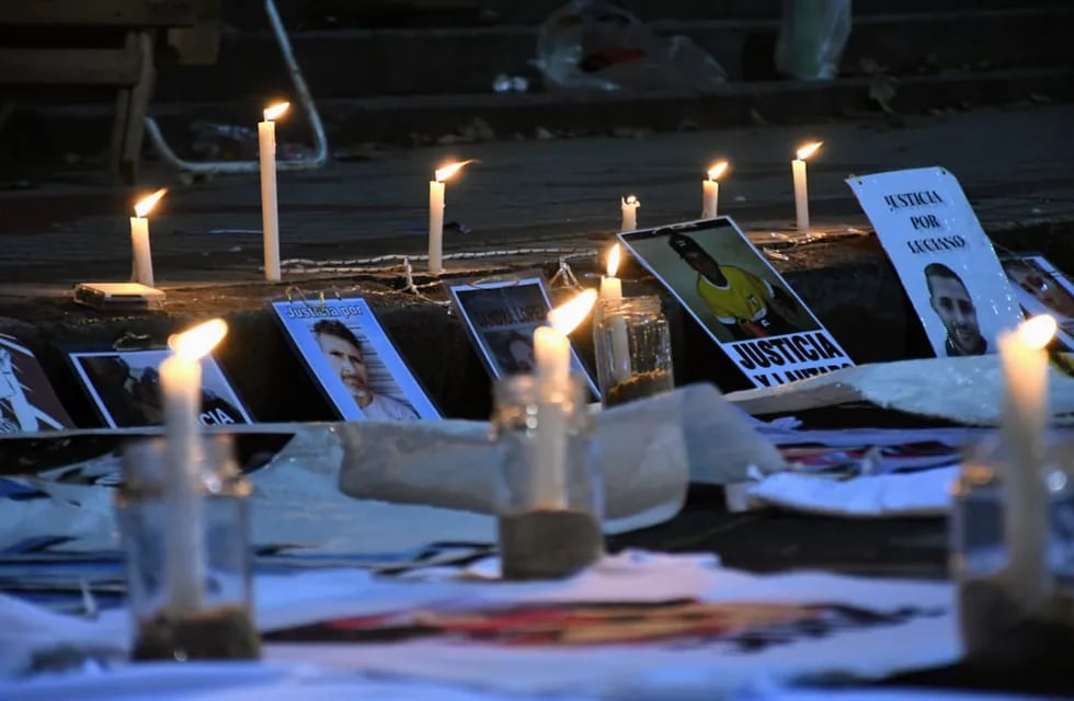 La protesta con velas pidió más seguridad en la ciudad.