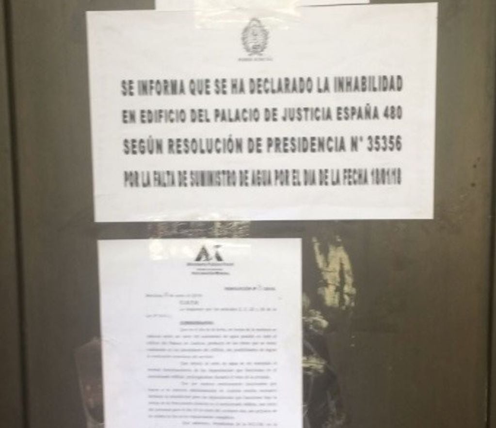 El anuncio oficial en el Palacio de Justicia de Mendoza.