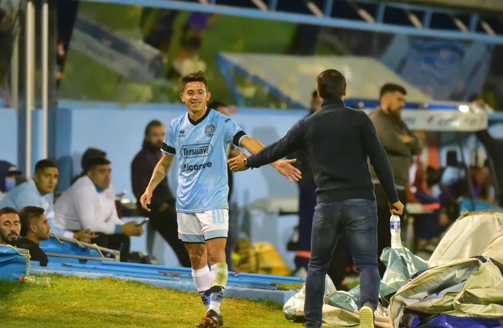 Mariano Miño, autor del gol de la victoria de Belgrano para seguir arriba. Y puede ampliar la ventaja (Nicolás Bravo).