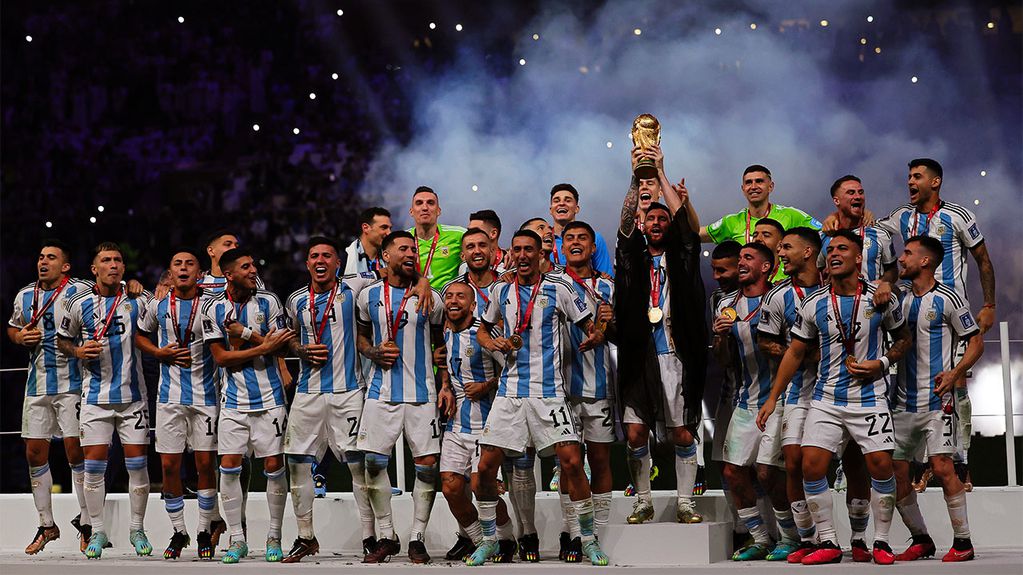 La Selección Argentina sumó su tercera Copa del Mundo. Foto: EFE.
