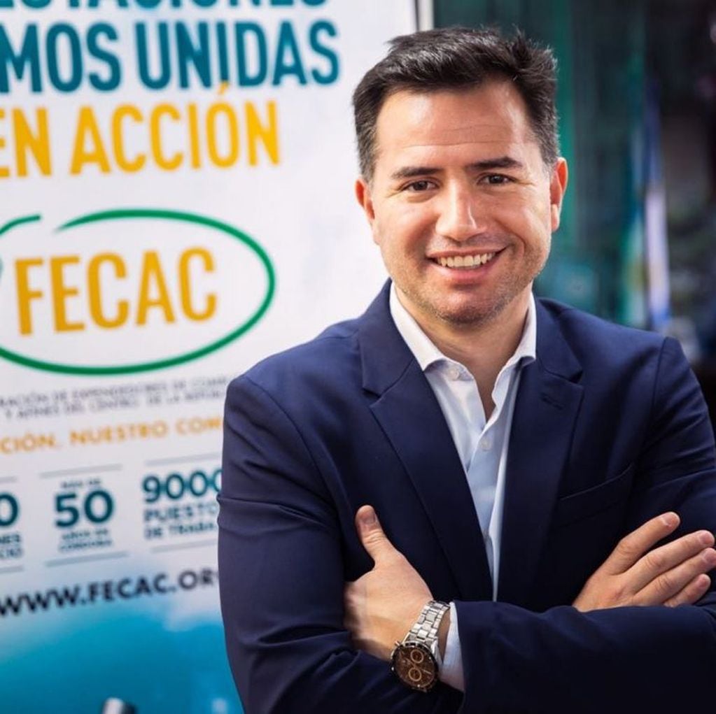 Gabriel Bornoroni, titular de la Federación de Expendedores de Combustibles y Afines del Centro del país (Fecac).