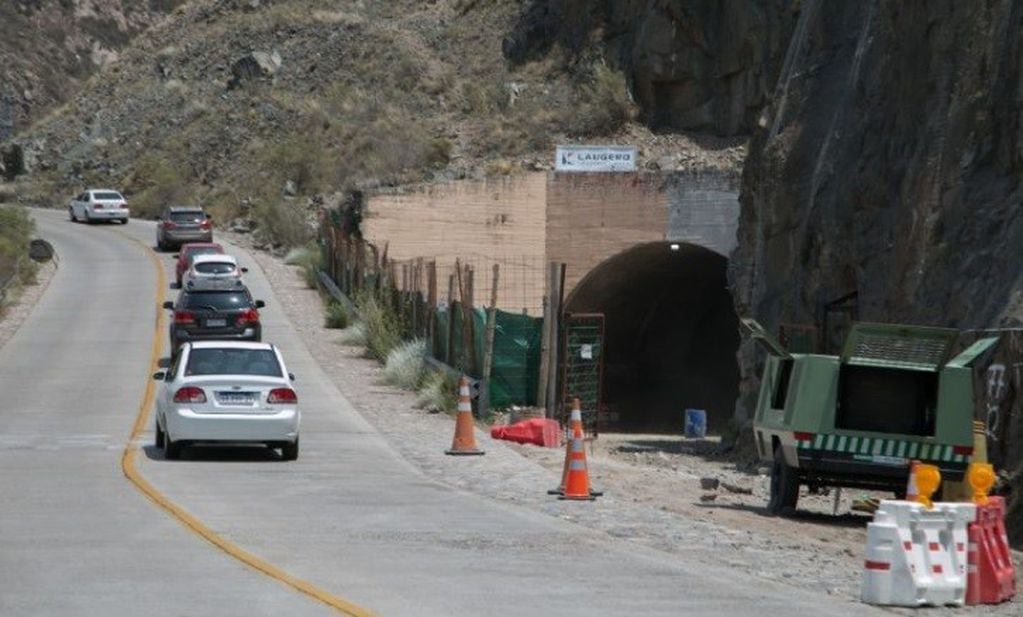 Desde este miércoles desvían el tránsito en el túnel 1 de la Ruta 82, Cacheuta, Luján de Cuyo.
