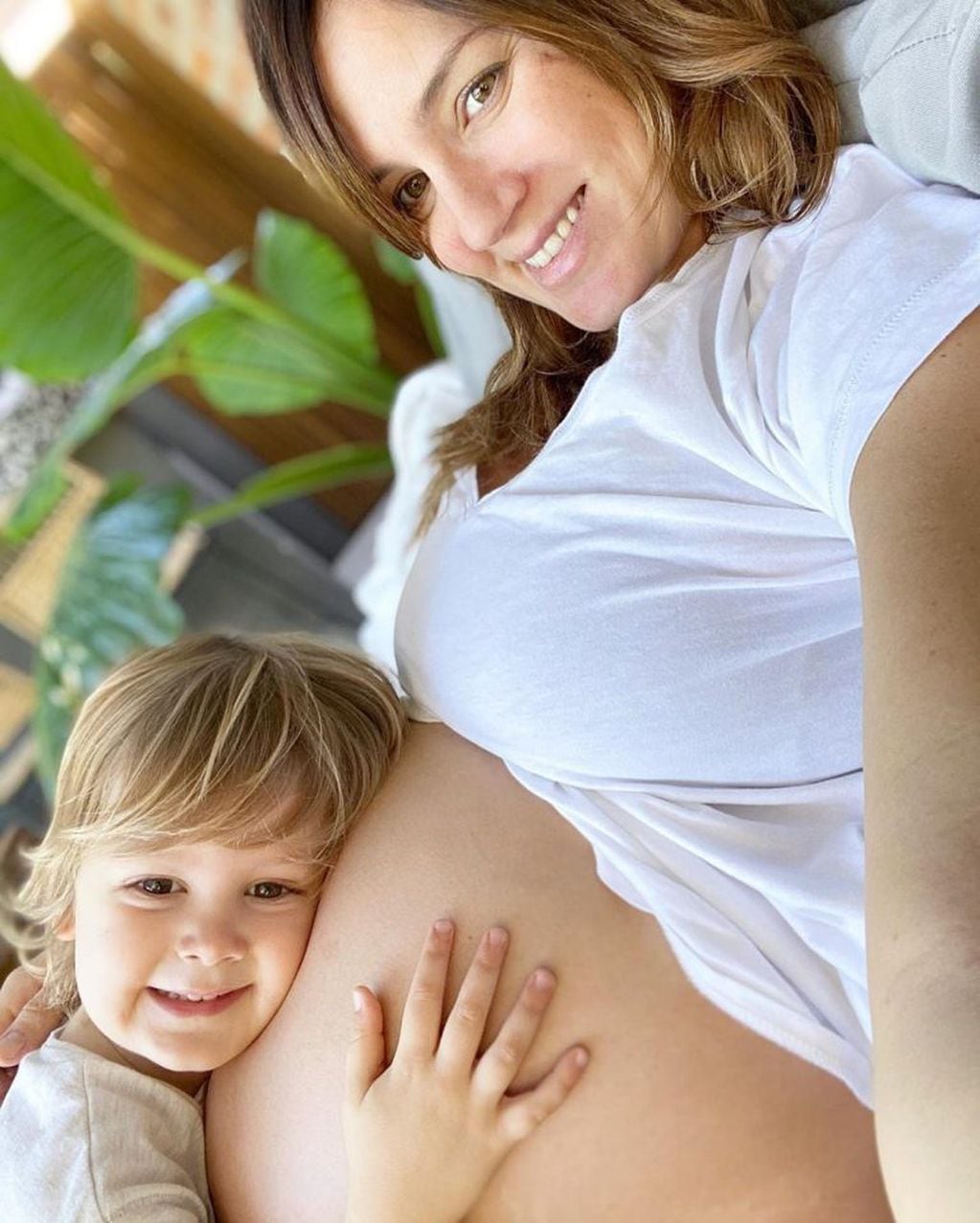 Paula Chaves y su hijo Baltazar (Instagram).