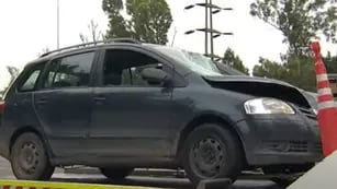 Así quedó el auto luego del accidente en Panamericana.