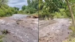 Importante creciente de algunos ríos en el norte provincial tras las lluvias de este domingo.