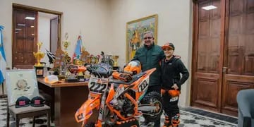 Jorge “Turbito” Herrera un niño de 10 años campeón de motocross